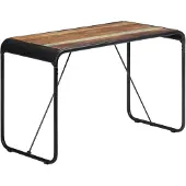 vidaXL Table de salle à manger 118x60x76 cm Vieux bois massif