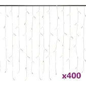vidaXL Rideau lumineux LED Glaçon 10 m 400 LED multicolore 8 fonctions