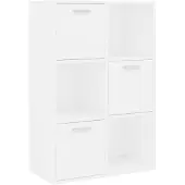 vidaXL Armoire de rangement Blanc 60x29,5x90 cm Bois d'ingénierie
