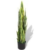 vidaXL Plante artificielle avec pot Sansevière 90 cm Vert