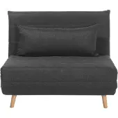 Beliani Canapé-Lit Setten Gris Foncé