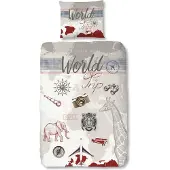 Good Morning Housse de couette pour enfants World Trip 140x200/220 cm