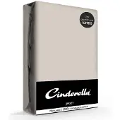 Cinderella Drap housse Cinderella Taupe (Jersey)-200 x 200 cm