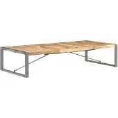 vidaXL Table basse 180x90x40 cm Bois de manguier rugueux