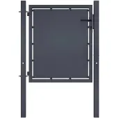 vidaXL Portail de jardin en acier 100x100 cm anthracite