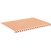vidaXL Ersatztuch für awning 5x3,5 m gelb und orange