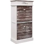 vidaXL Armoire à chaussures Marron 50 x 28 x 98 cm Bois de Paulownia