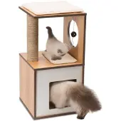 Vesper Catit V-Box | Griffoir pour chat | Noyer | S | 37 x 37 x 72,5 cm