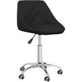 vidaXL Chaise de bureau pivotante noir similicuir