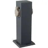 V-TAC Garden post VT-1155-1 30cm 2x socket outlets 2x 16A 3600W IP44 (SKU 8820) Grey (IP44)