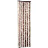 vidaXL Rideau anti-insectes beige et marron clair 56x185 cm chenille