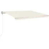vidaXL Store banne automatique 400x350 cm Crème