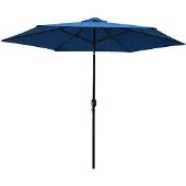 vidaXL Parasol avec mât métallique 300 cm bleu azur