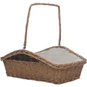 vidaXL Panier à bois de chauffage avec poignée 61,5x46,5x58 cm Marron