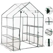 vidaXL Serre de jardin avec 8 panneaux 143x143x195 cm