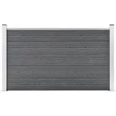 vidaXL Clôture de jardin WPC 180x105 cm Gris