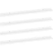 vidaXL Étagères murales 4 pcs Blanc 100x9x3 cm