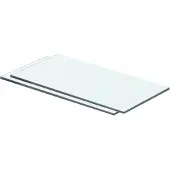 vidaXL Panneaux d'étagère 2 pcs Verre Transparent 40 x 15 cm