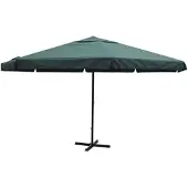 vidaXL Parasol vert aluminium 500 cm
