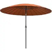 vidaXL Parasol avec mât en aluminium 270 cm Terracota