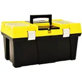 vidaXL Mallette à outils en plastique 595 x 337 x 316 mm jaune