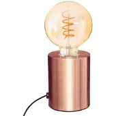 Generique Lampe De Table Cuivre 10,5x9cm E27 (ampoule Non Inclus)