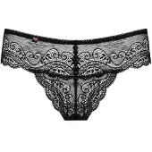 Obsessive - string femme dentelle avec strass - noir - L/XL