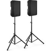 ACV Active Lautsprecher -Set - VSA150S - Soundsystem mit Bluetooth inkl. (Actif), Haut-parleur PA, Noir
