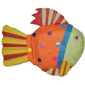 Fun Piñata poisson 56 x 10 x 49 cm orange