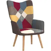 vidaXL Chaise de relaxation Patchwork Tissu