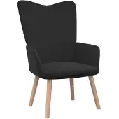 vidaXL Chaise de relaxation Noir Velours