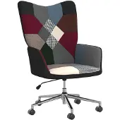 vidaXL Fauteuil relax patchwork tissu