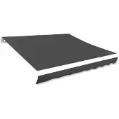 vidaXL LaFeldoek 350x250 cm Leinwand Anthrazit