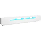 vidaXL Armoire TV avec lampes LED blanc 300x35x40 cm