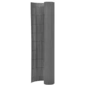 vidaXL Clôture de jardin double face 110x300 cm Gris