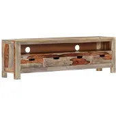 vidaXL Meuble TV Bois massif 130x30x40 cm247750