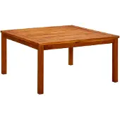 vidaXL Table basse de jardin 85x85x45 cm bois massif acacia