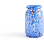 HAY Splash Roll Neck Vase Medium - Blue