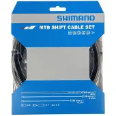 Shimano jeu de câbles de dérailleur MTB acier inoxydable, longueur gaine extérieure:2.000 mm