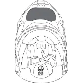 AGV Sportmodular Helmet Chin Curtain Noir XL-3XL