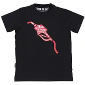 Rock Or Die Oil Veins Short Sleeve T-shirt Noir S Homme