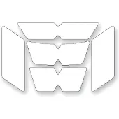 Booster Autocollants réfléchissants pour casques Blanc Blanc One Size