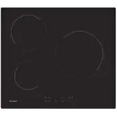 Candy Table de cuisson vitrocéramique 60cm 3 feux 5500w noir - - CH63CT -