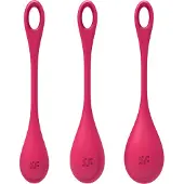 Satisfyer YONI POWER 1 TRAINING haltères pour le vagin Red 3 pcs