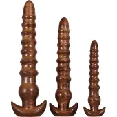 Evolved Ensemble de Dildos Anaux Évolués - Bois Torsadé