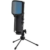 KEEP OUT Microphone de Bureau KEEP OUT XMICPRO USB Streaming LED Noir