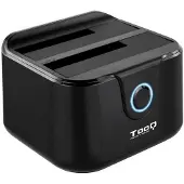 TooQ Technology DOCK TQDS-802B 2xSATA 2,5"/3,5" USB 3.0, CLONE OTB NEGRO