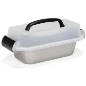 Patisse Poêle à avoine en argent avec couvercle de transport 23cm, Moule à gâteau, Argent