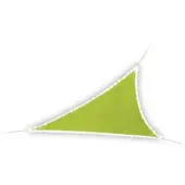 Perel - Voile D'ombrage, 170 Led Solaires, Hydrofuge, 3,6 X 3,6 X 3,6 M, 160 G/M², Ip44, Polyester, Triangulaire, Vert Lime