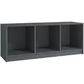vidaXL Armoire TV Gris 104x33x41 cm Pin massif